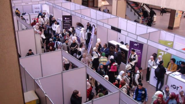 Alex library job fair by i career