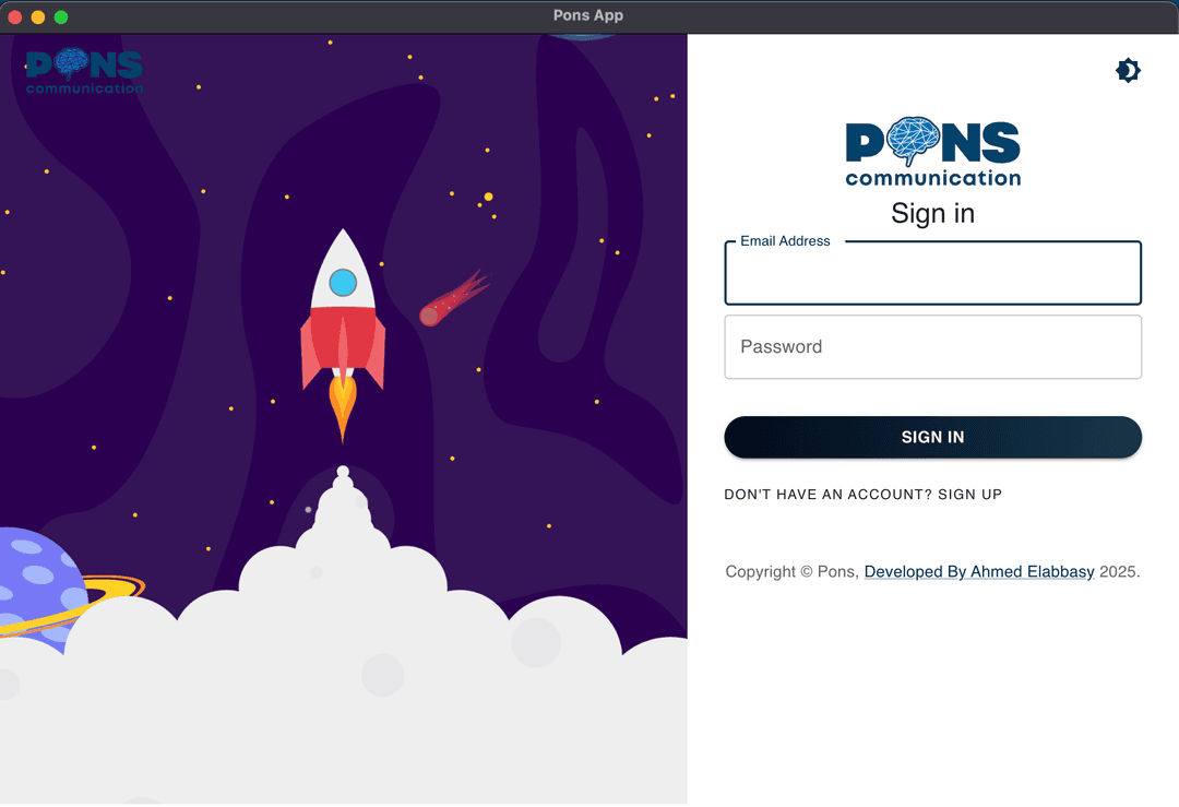 Pons Desktop Application, Manage, Analyze, and Monitor